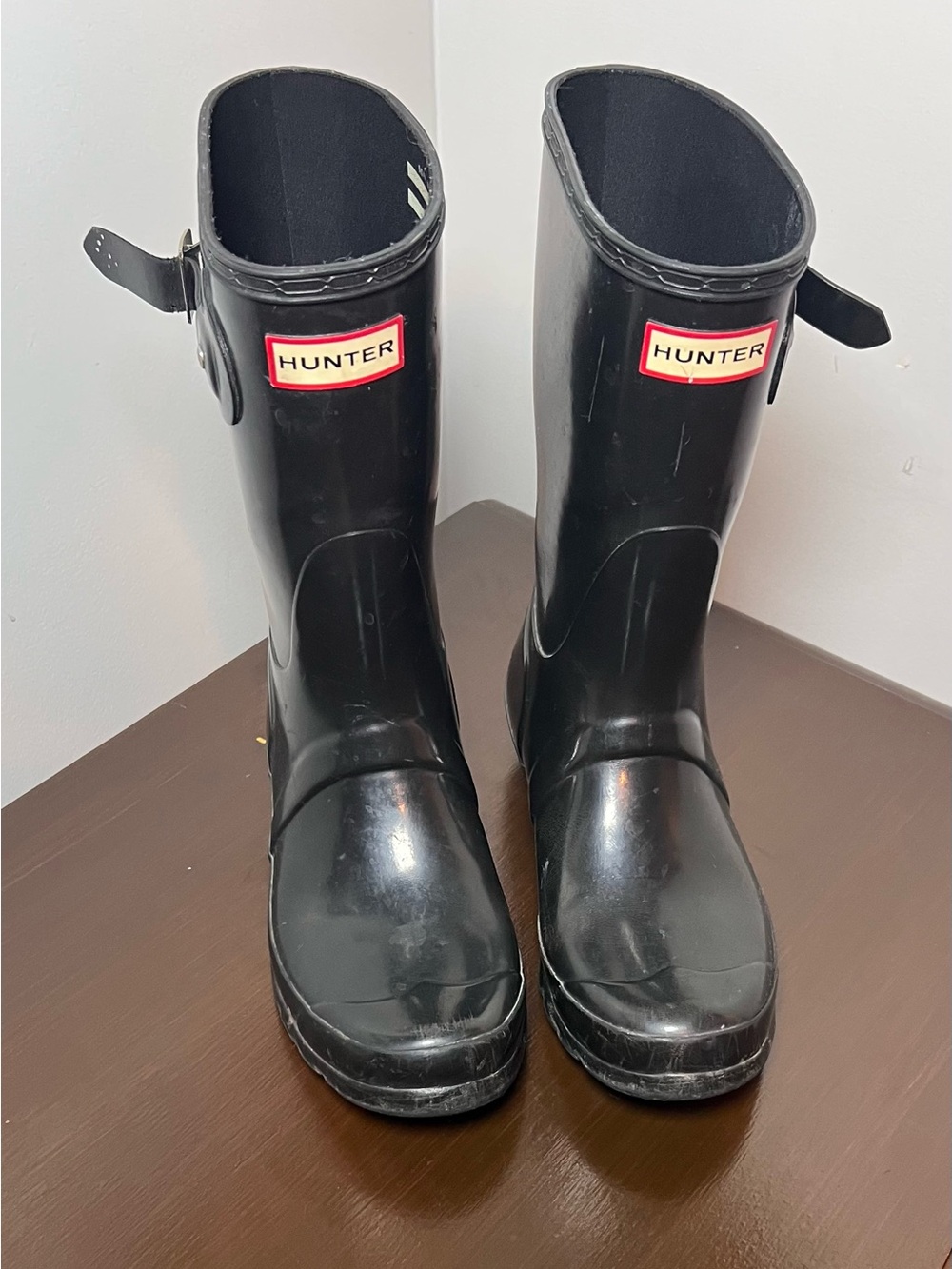 Hunter Women’s Black Rain Boots - Classic Pull-On Waterproof